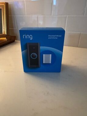 Ring Doorbell Wired and Chime - Black Device